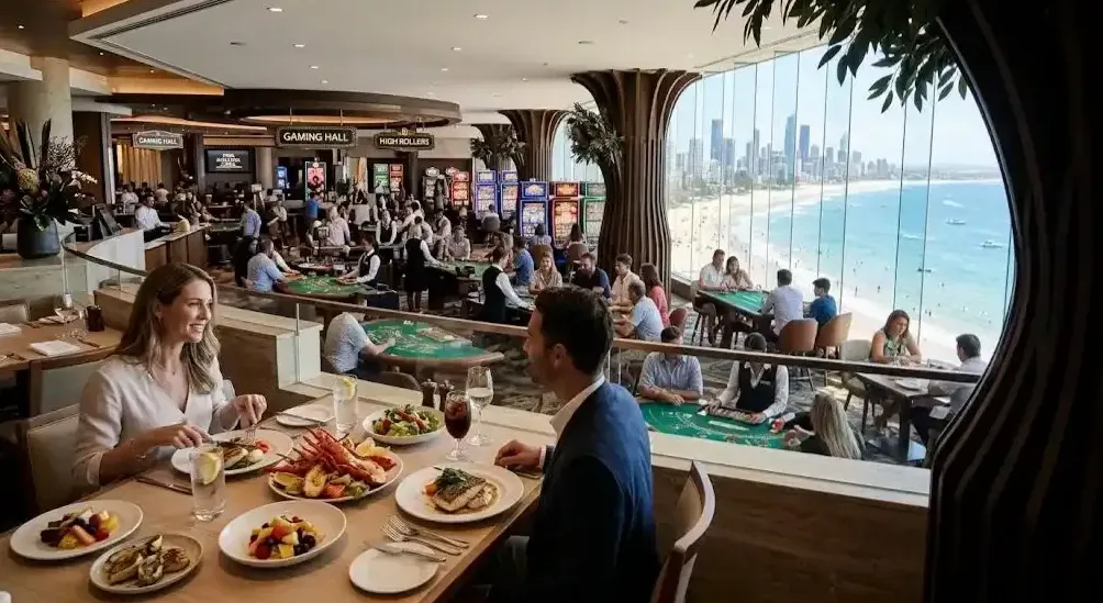 Main dining room with river views